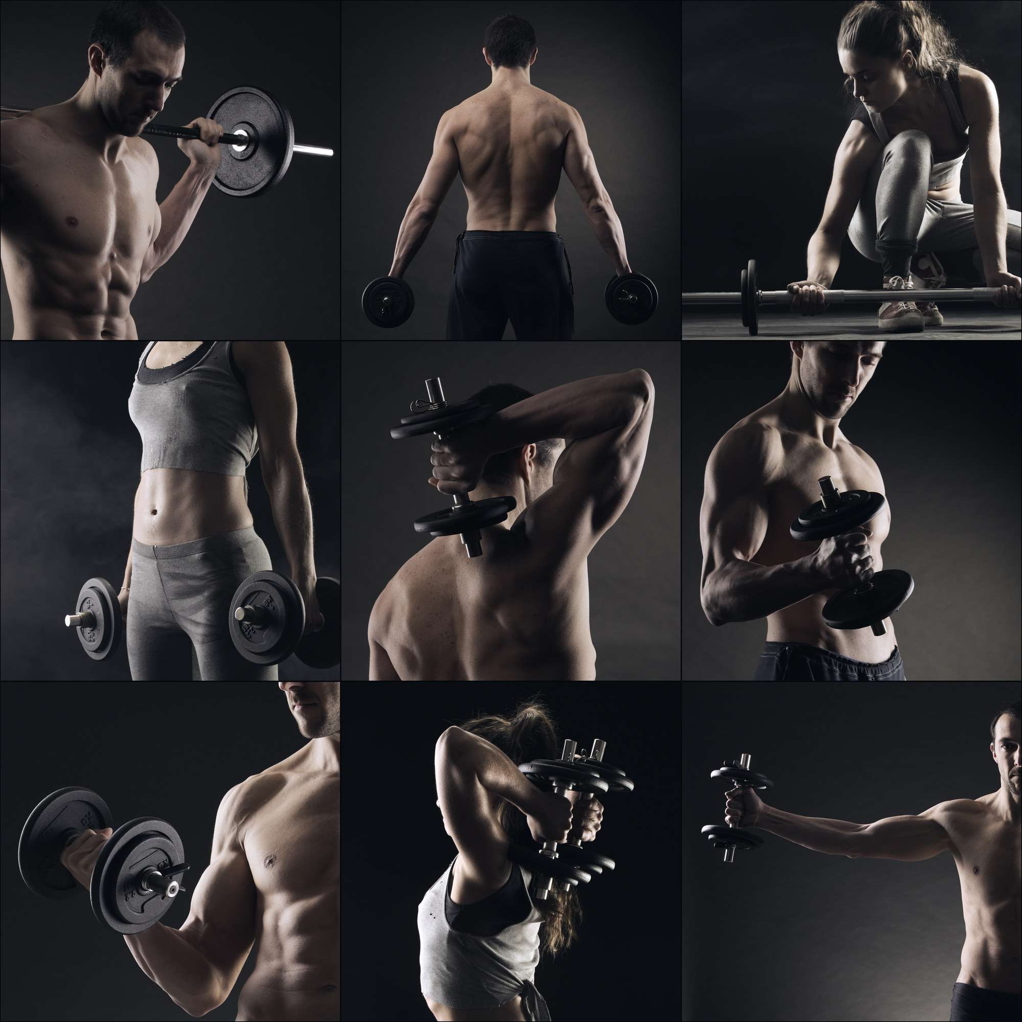 Dumbbells and plates